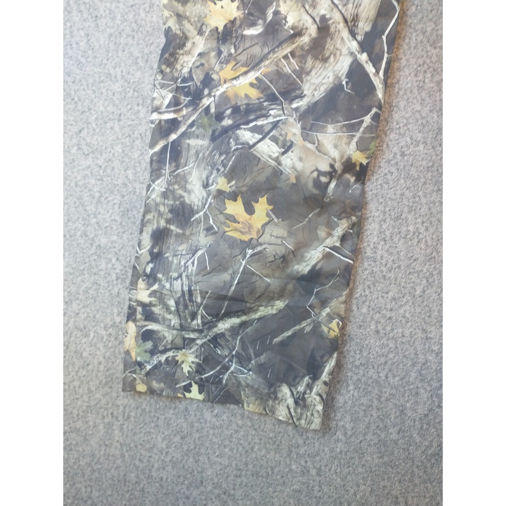 Shein Camo Print Elastic Waist Pants Mens Medium Forest Leaf Camouflage Brown